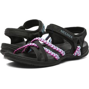 MEGNYA Hiking Sandals , Comfortable Walking Sandals Hook Loop Strap